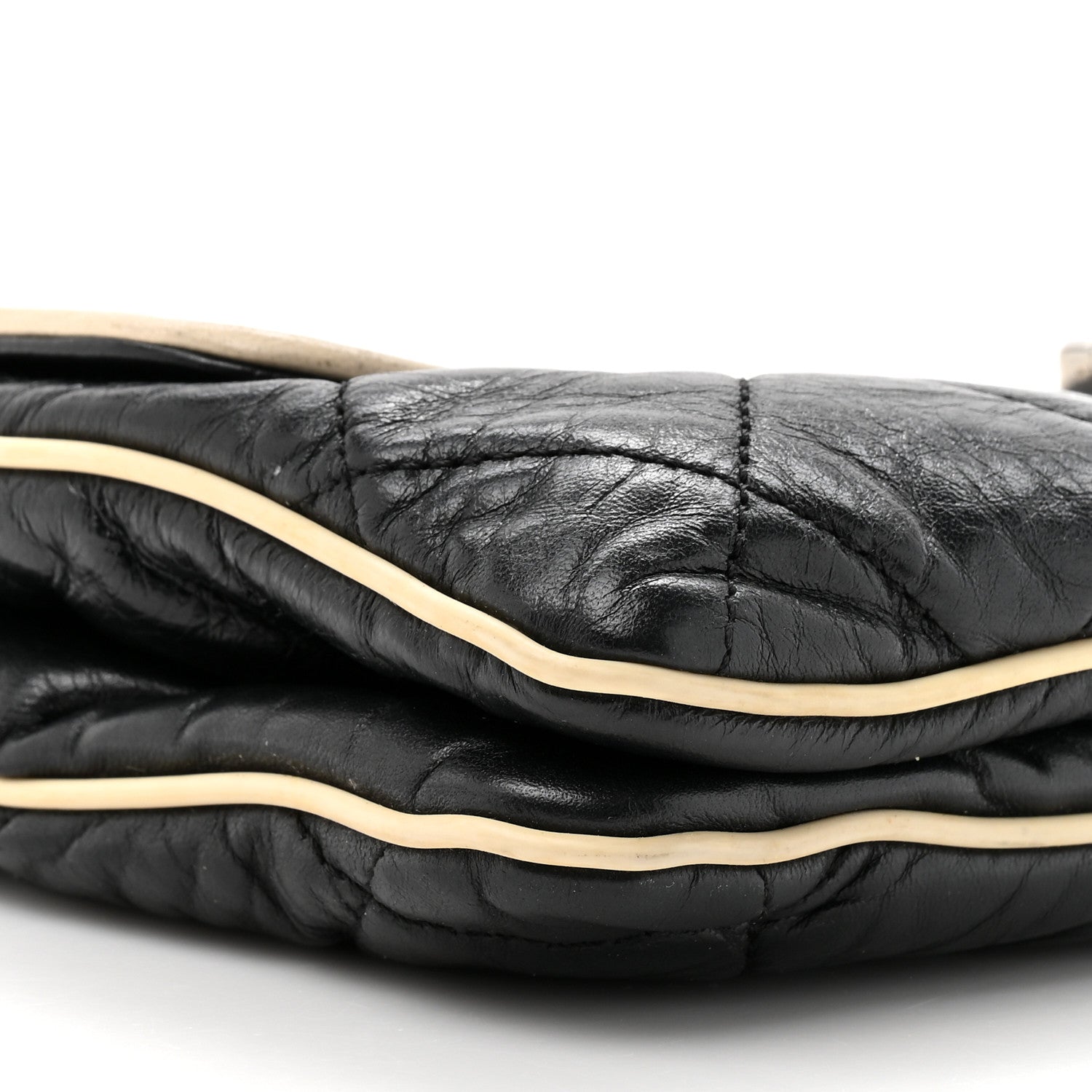 Chanel Lambskin East West Mademoiselle Flap Black 10 of 12
