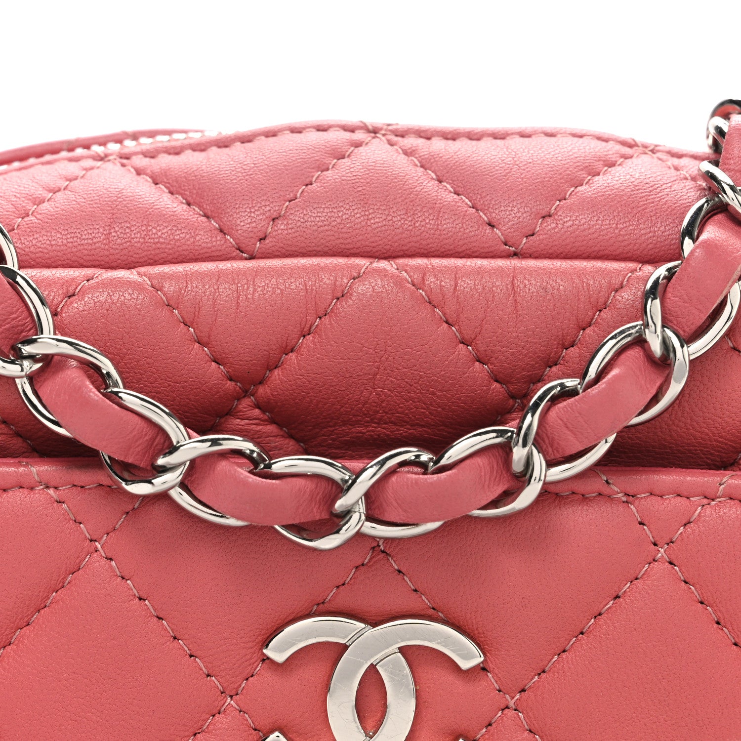 Chanel Lambskin Quilted Small Timeless Camera Case Pink 8 of 10