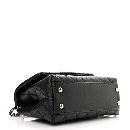 Chanel Caviar Quilted Mini Coco Handle Flap Black 4 of 9