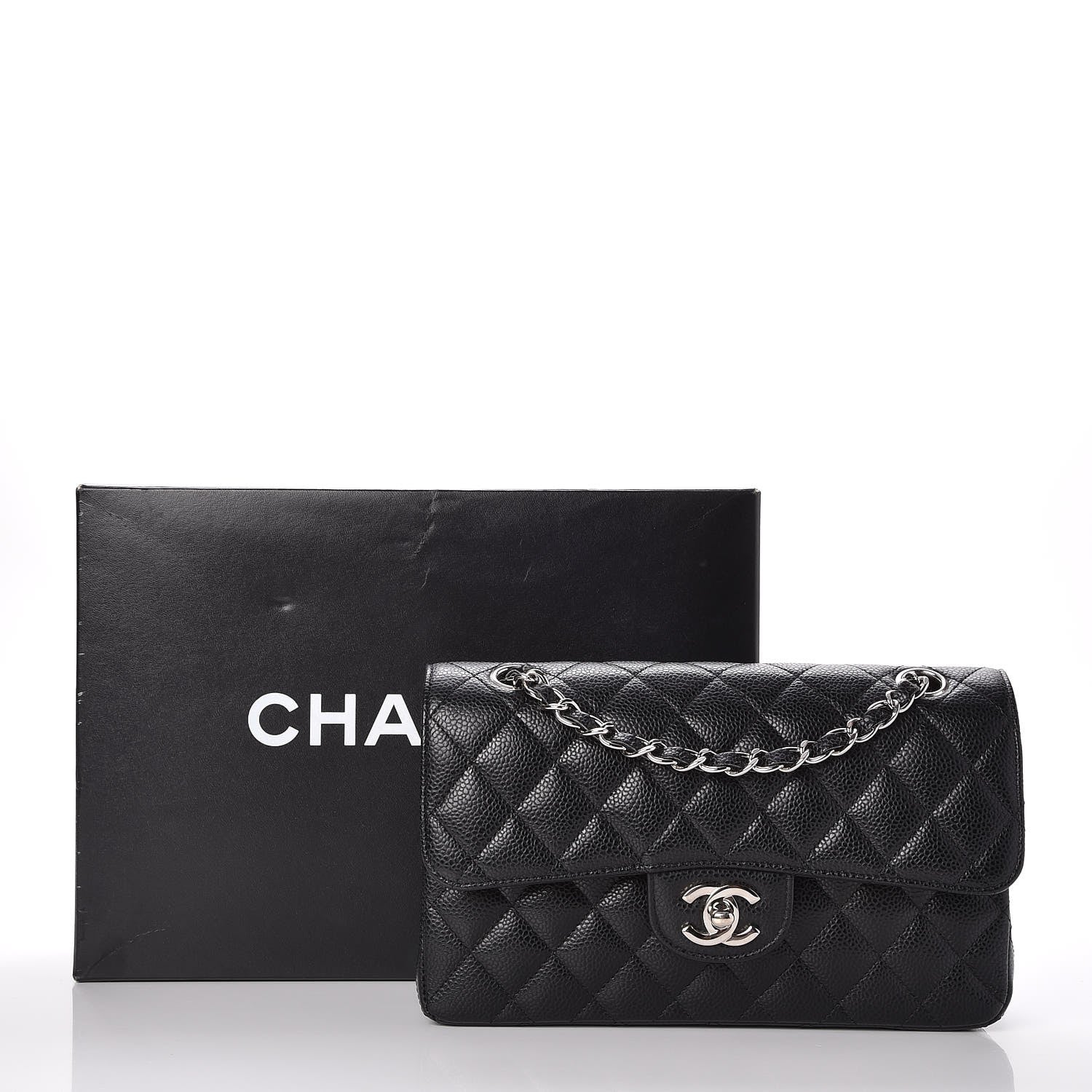 Chanel Caviar Quilted Small Double Flap Black 9 of 9