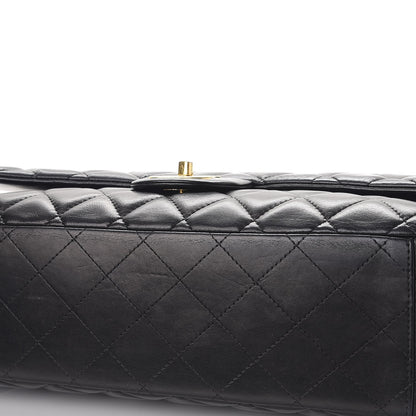 Chanel Lambskin Quilted Maxi Double Flap Black 12 of 13