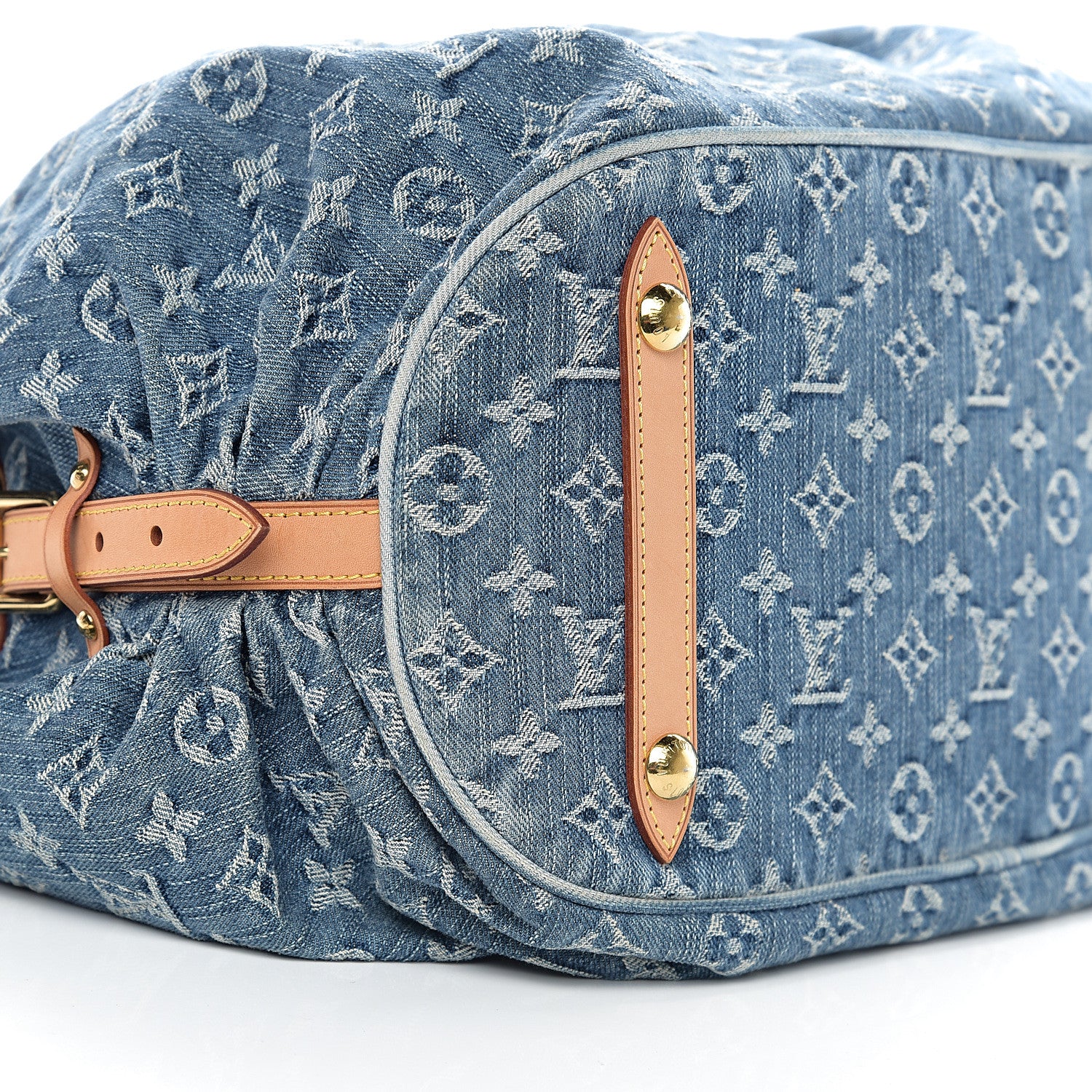 Louis Vuitton Denim Mahina XL Blue 7 of 9