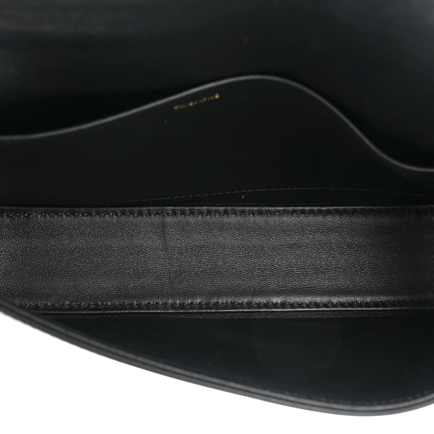 Celine Shiny Calfskin Triomphe Chain Shoulder Bag Black 5 of 12