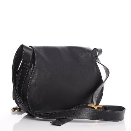 Chloe Calfskin Medium Marcie Round Crossbody Bag Black 4 of 8