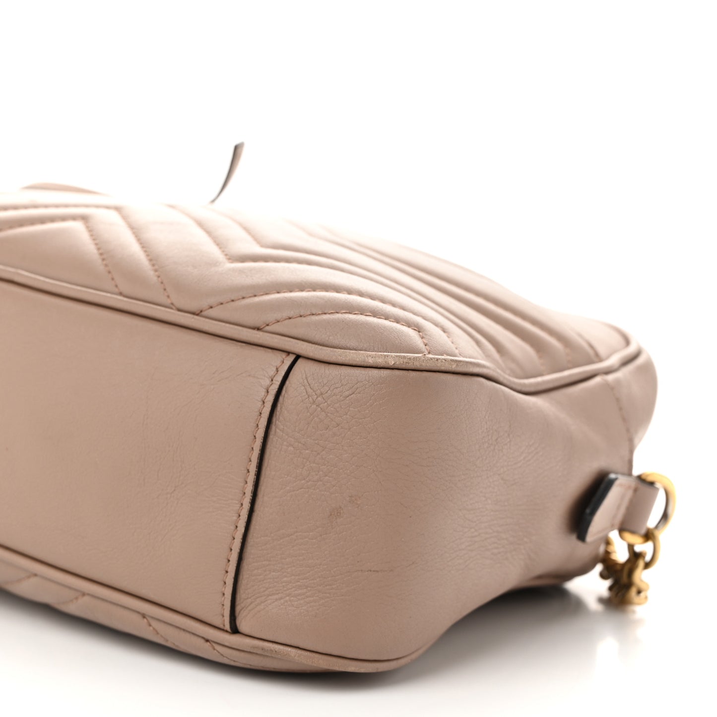 Calfskin Matelasse Medium GG Marmont Chain Shoulder Bag Porcelain Rose