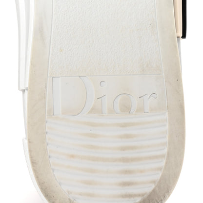 Christian Dior Technical Canvas Oblique Mens B23 Low Top Sneaker 45 White Black 7 of 10