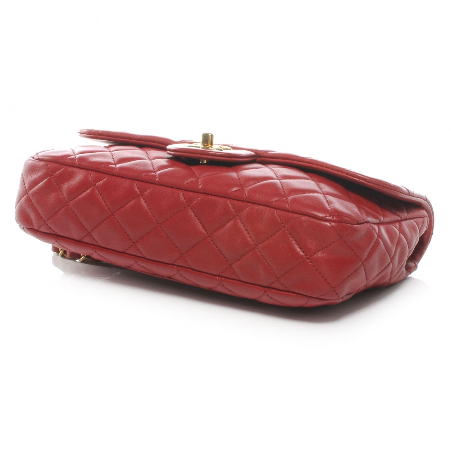 Chanel Lambskin Quilted Cruise Charm Medium Flap Red 4 of 9