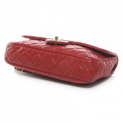 Chanel Lambskin Quilted Cruise Charm Medium Flap Red 4 of 9