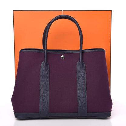 Hermes Toile Negonda Garden Party 36 MM Cassis Bleu Nuit 10 of 10