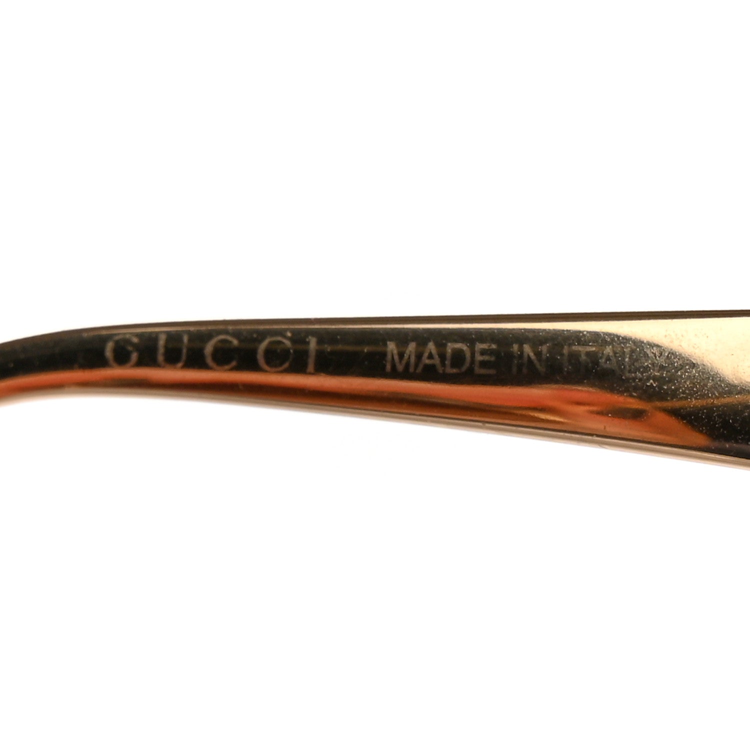Gucci Metal Oversized Round Frame GG0225S Sunglasses Gold 5 of 7