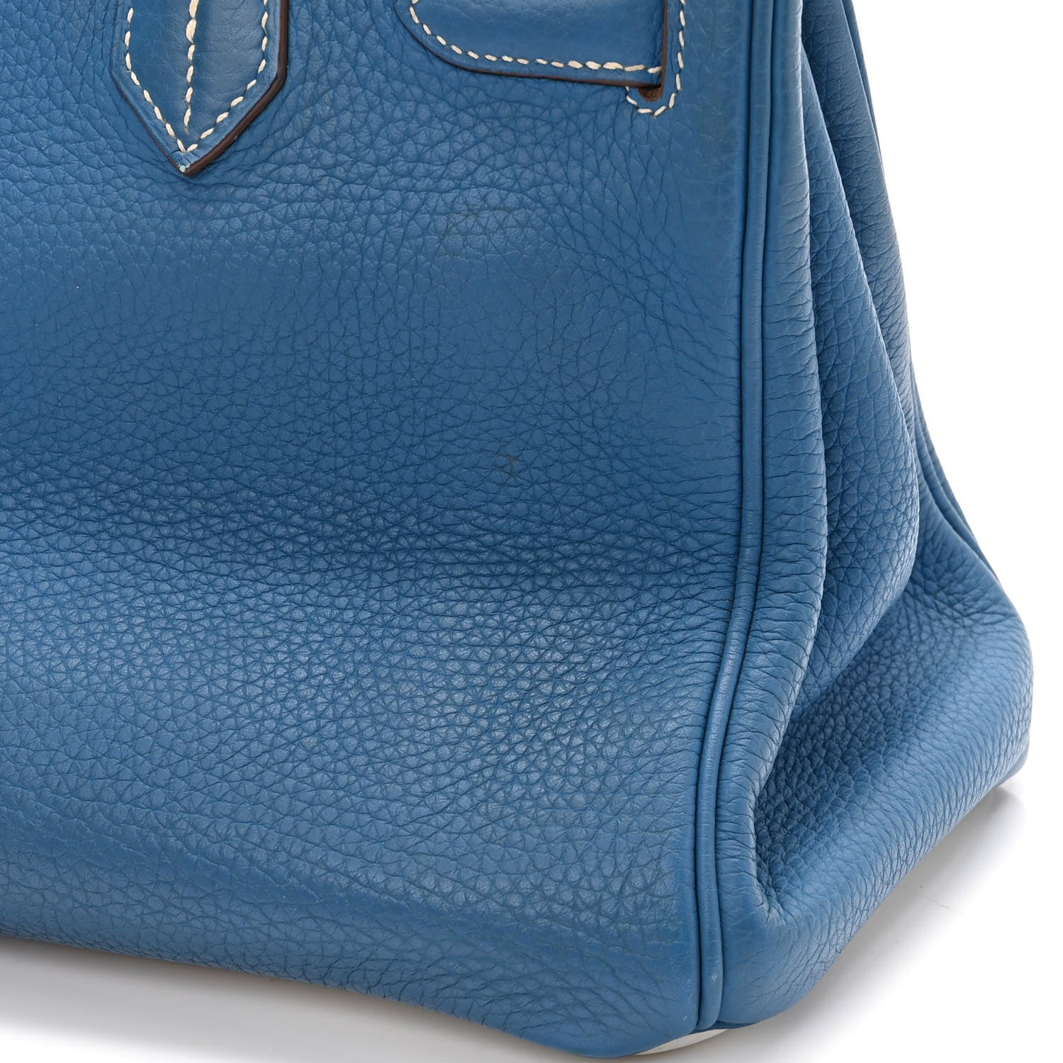 Hermes Taurillon Clemence Eclat Birkin 30 Mykonos White 16 of 19