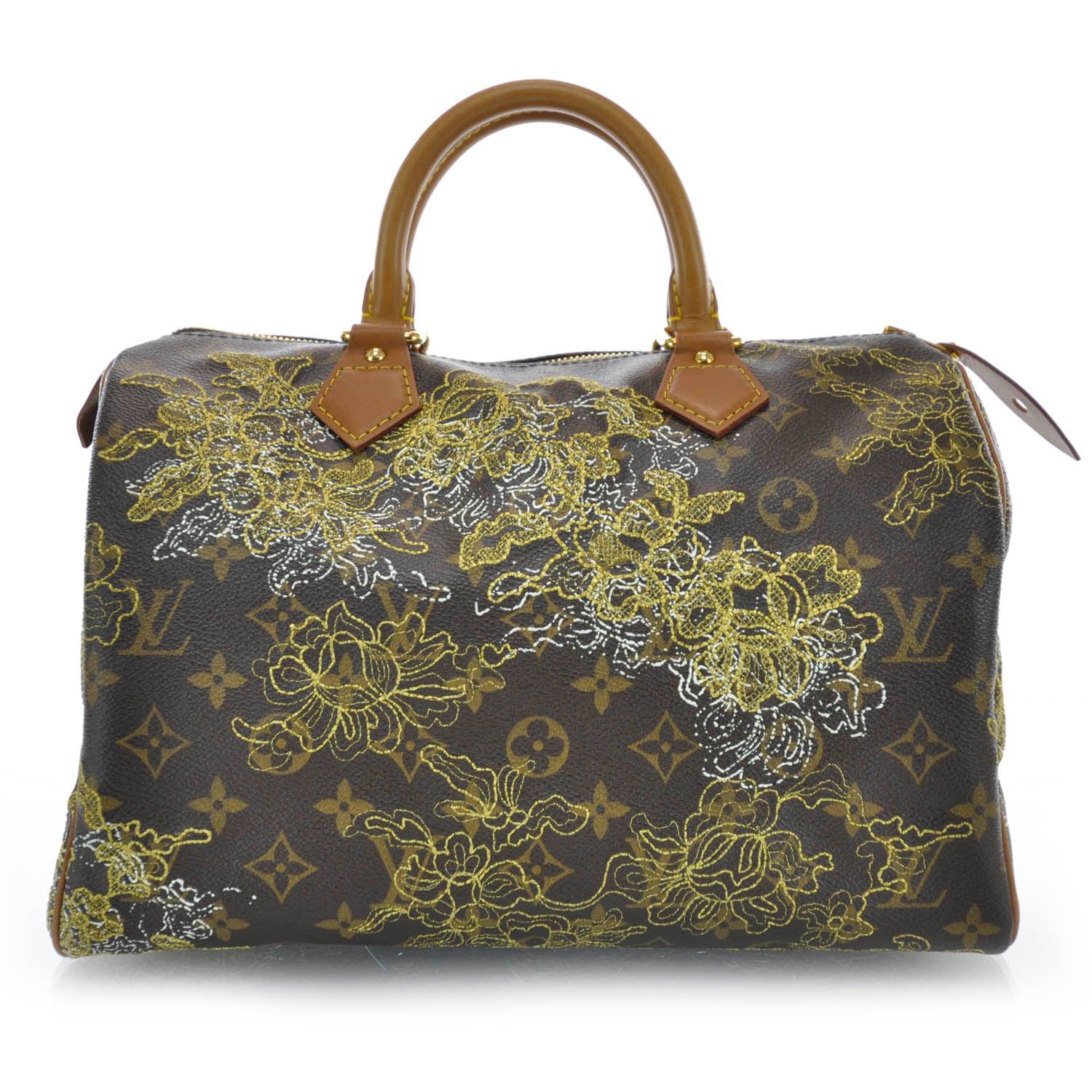 Louis Vuitton Monogram Dentelle Speedy 30 Gold 1 of 7