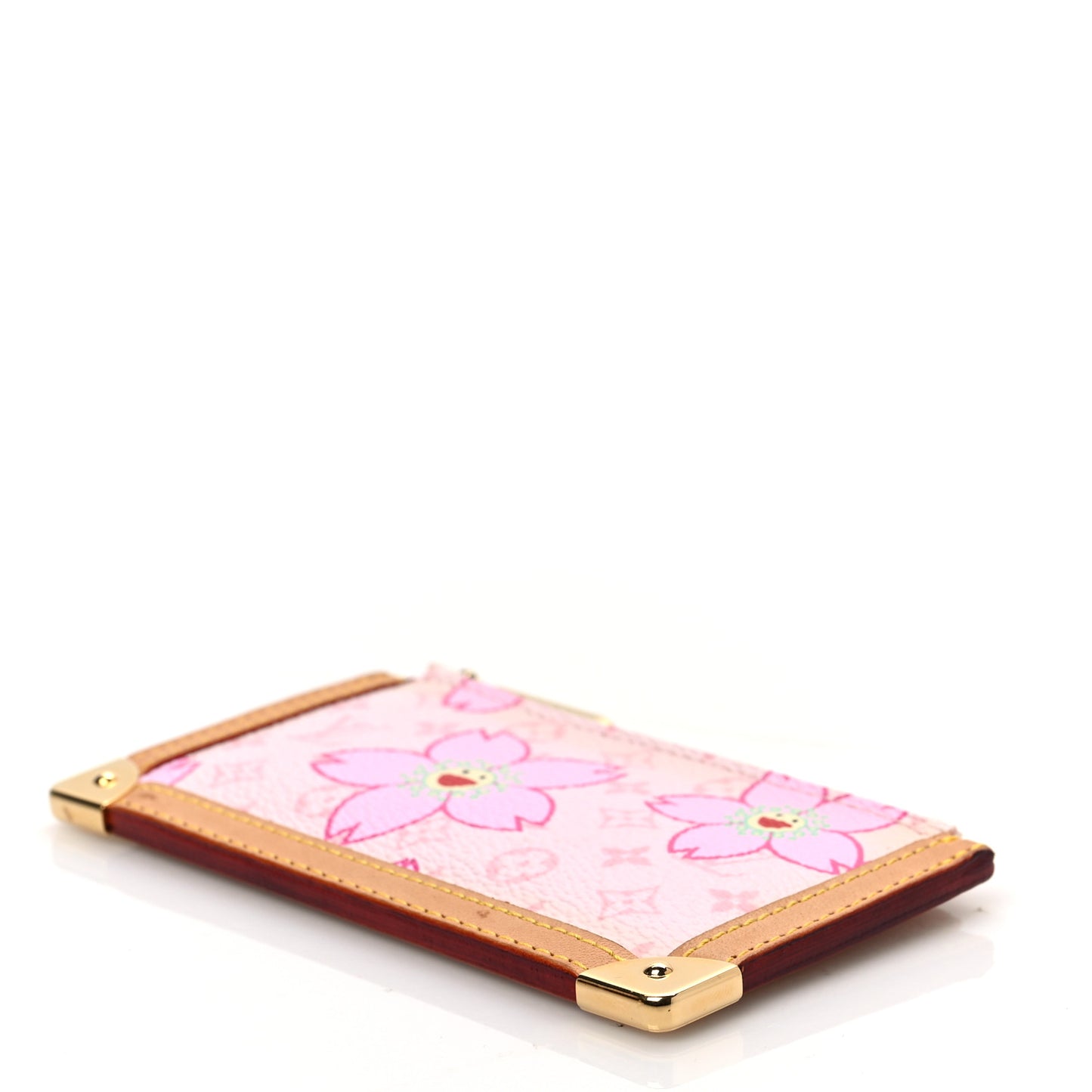 Monogram Cherry Blossom Key Pouch Pink