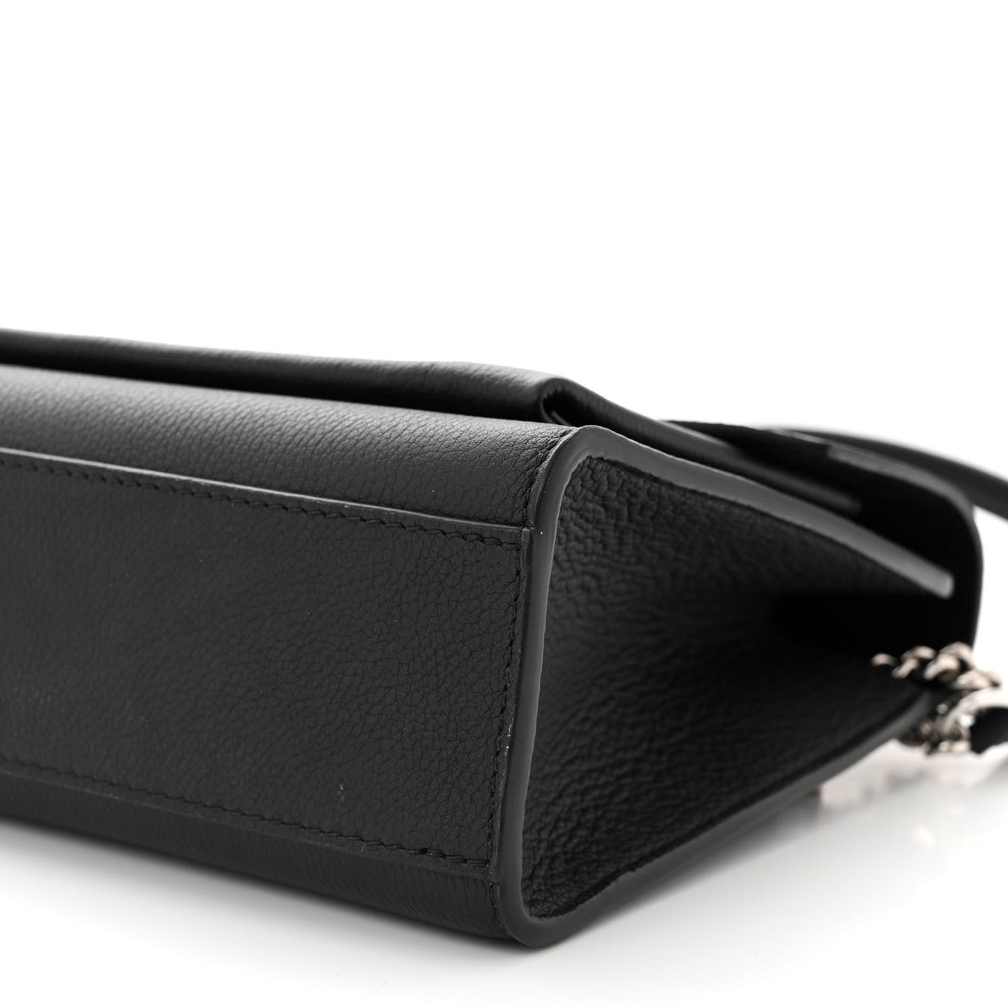 Soft Calfskin My Lockme Chain Bag BB Black