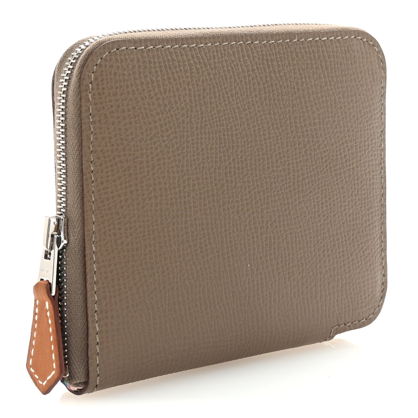 Epsom Silk'in Compact Wallet Etoupe Cassis Vert Fizz