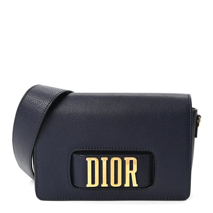 Christian Dior Grained Calfskin Dio(r)evolution Flap Bag Navy Blue 1 of 9
