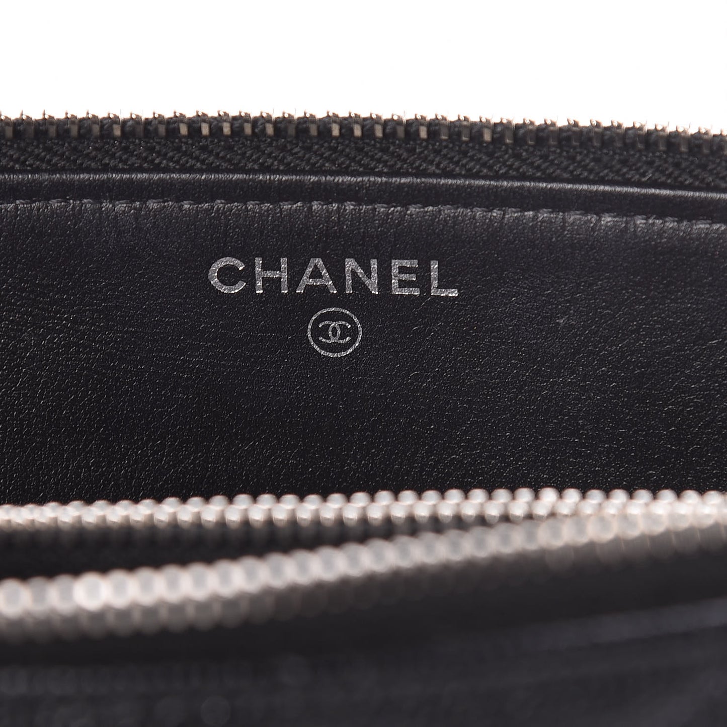 Caviar Quilted Small Zipped Pouch Black