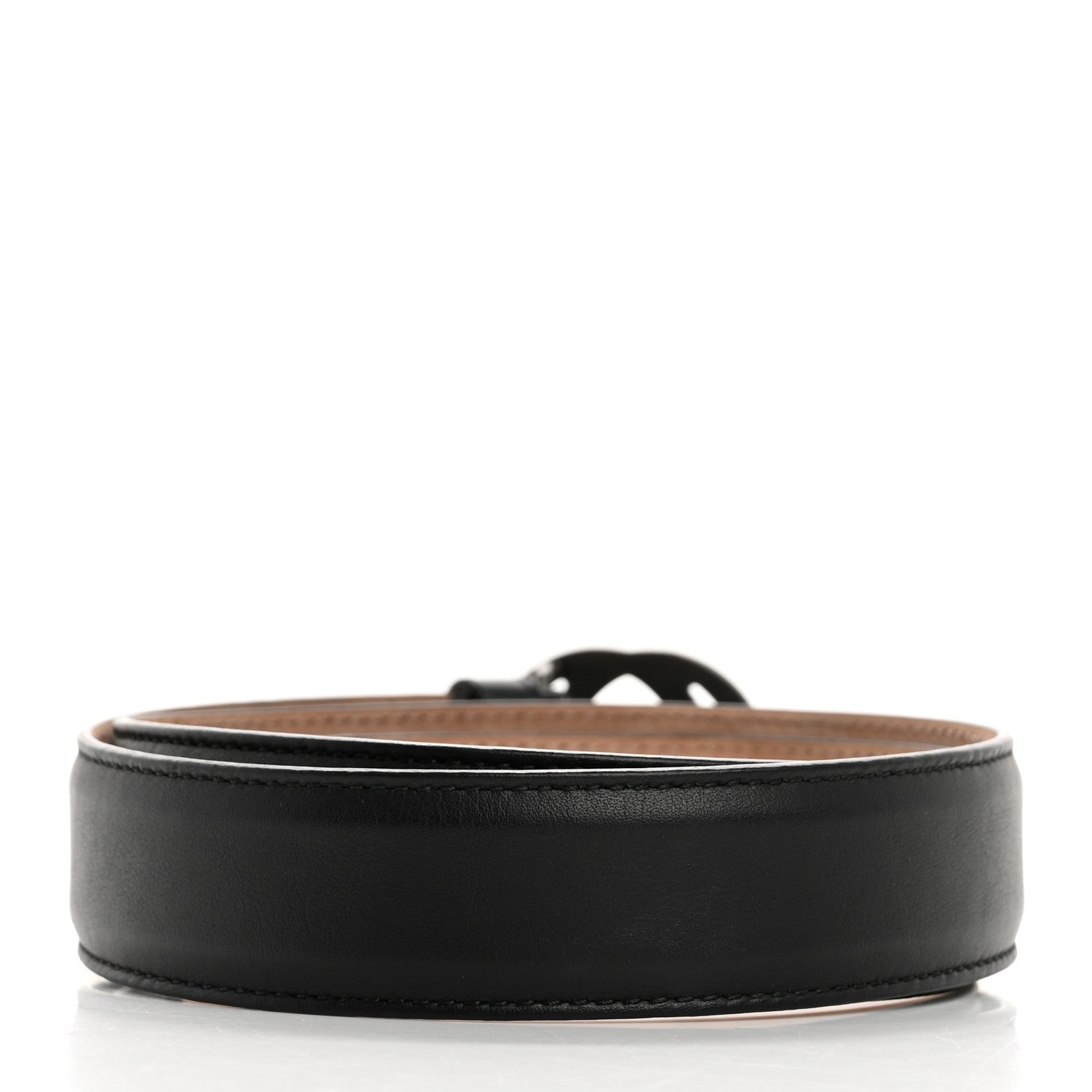 Gucci Calfskin Interlocking G 37mm Belt 75 30 Black 2 of 6