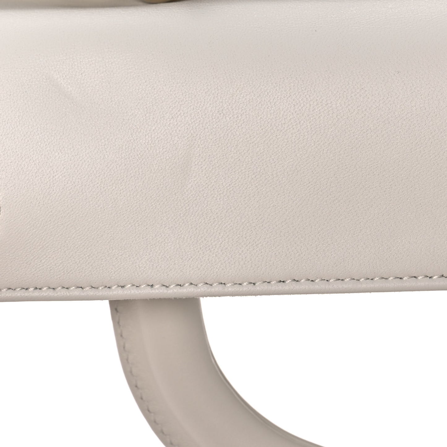 Calfskin Cannage Lady D-Joy White
