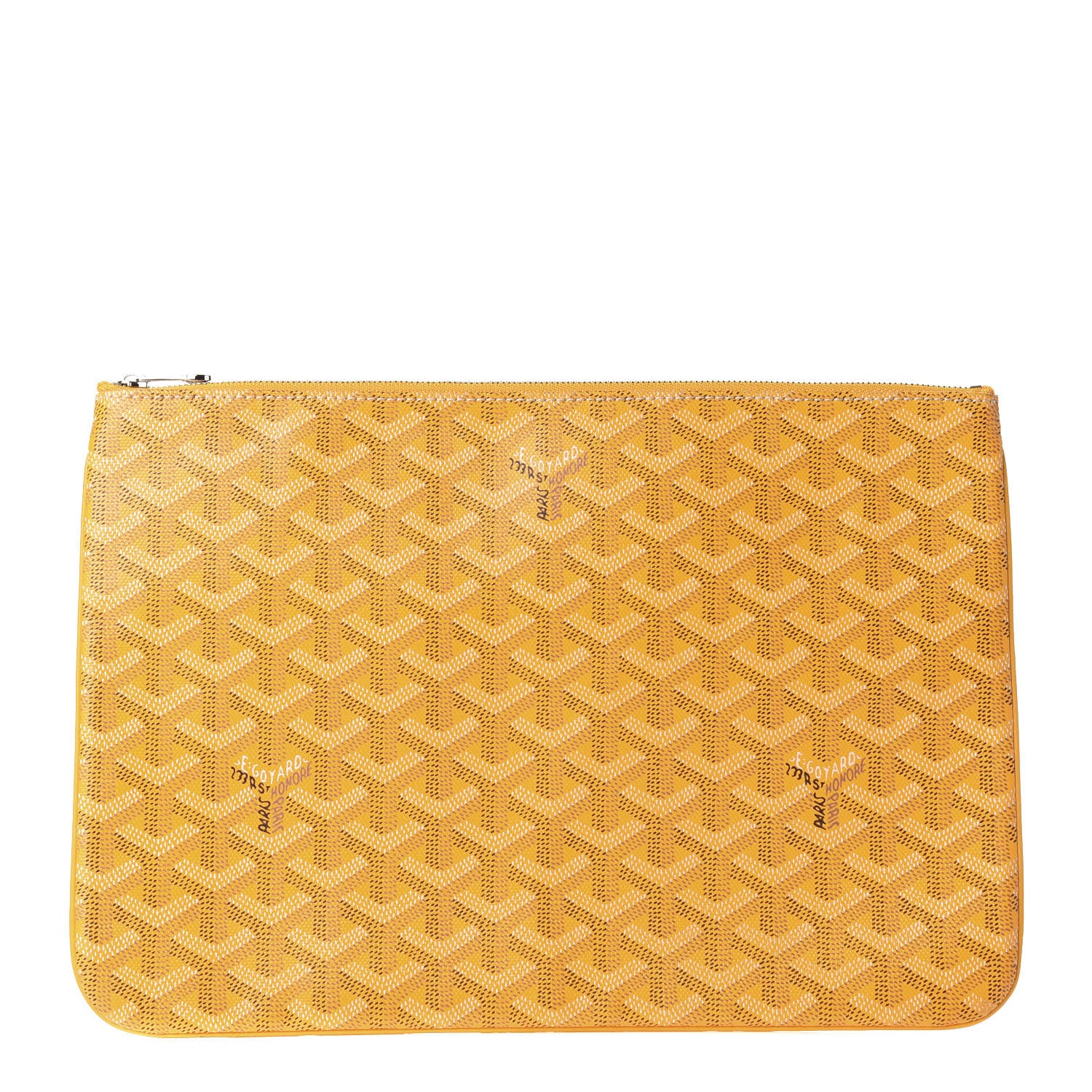 Goyard Goyardine Senat Pochette MM Yellow 1 of 18