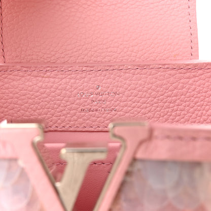 Louis Vuitton Sequins Metallic Taurillon Capucines Mini Pink 7 of 12
