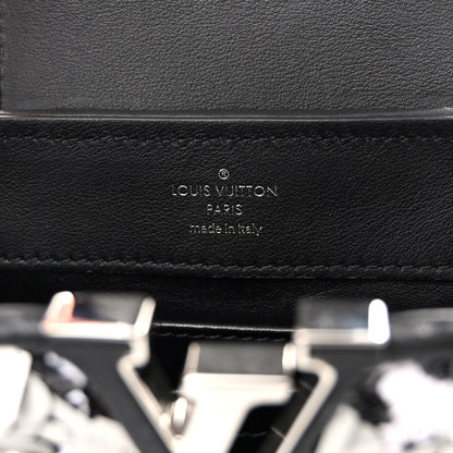 Louis Vuitton Calfskin Sequin Mini Capucines Black White 5 of 9
