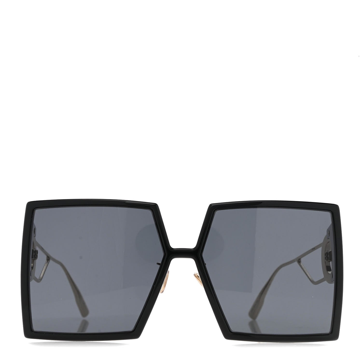 Christian Dior Acetate Square 30 Montaigne Sunglasses Black Gold 2 of 9