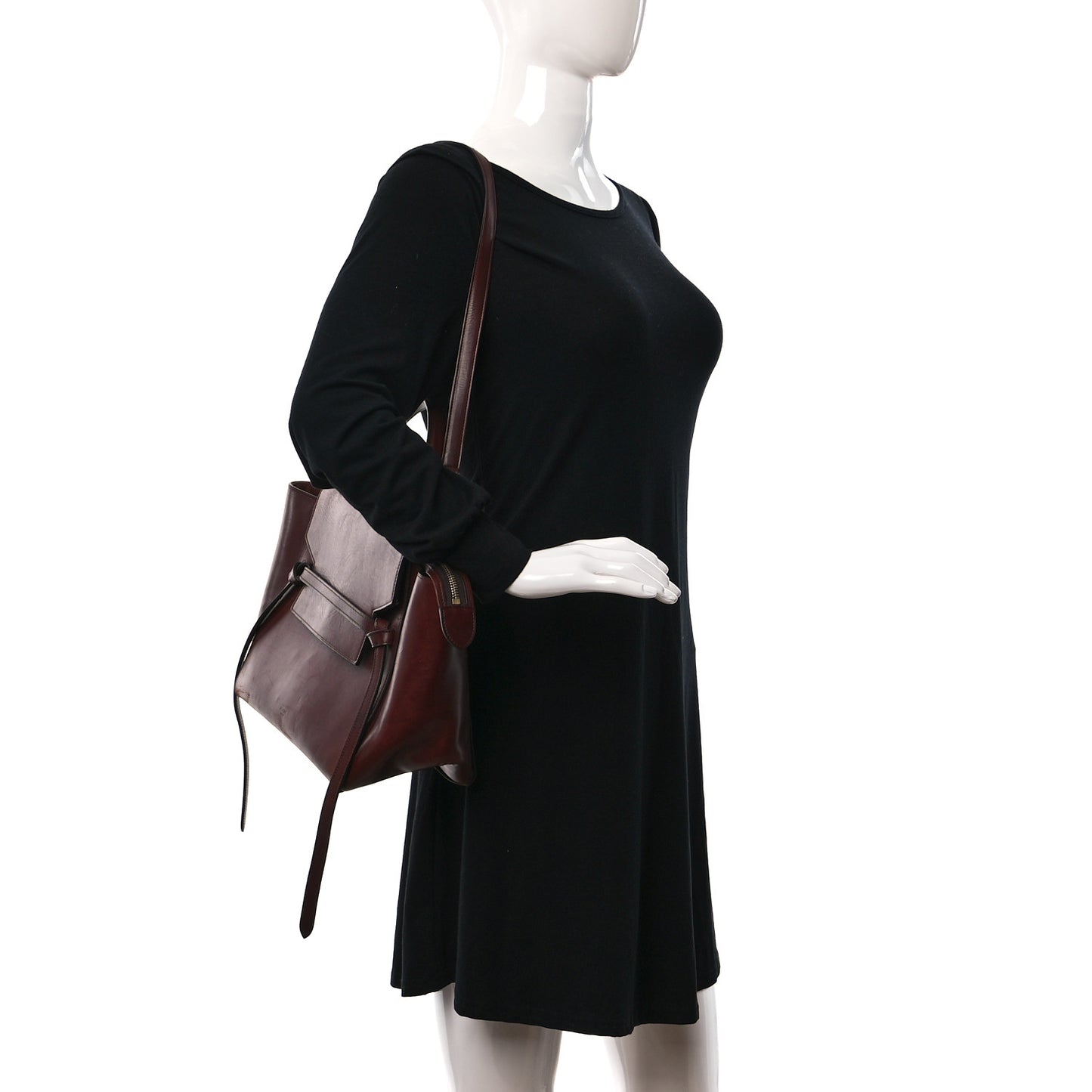Smooth Calfskin Mini Belt Bag Burgundy