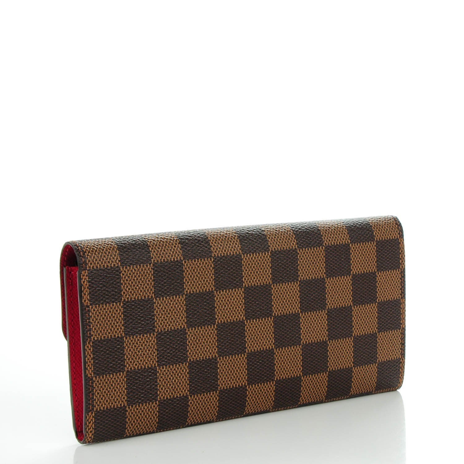 Louis Vuitton Damier Ebene Emilie Wallet Red 3 of 7
