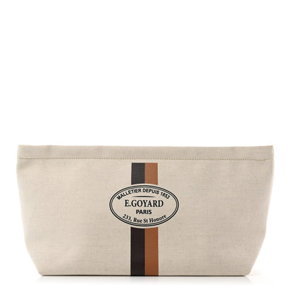 Goyard Canvas Necessaire Organizer Pouch Off White 1 of 8
