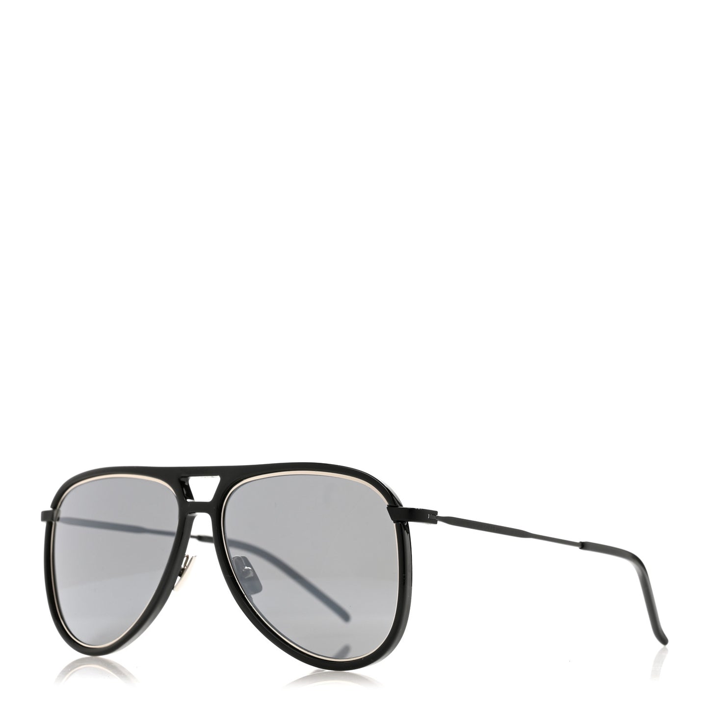 Metal Aviator Classic 11 Rim Sunglasses Black