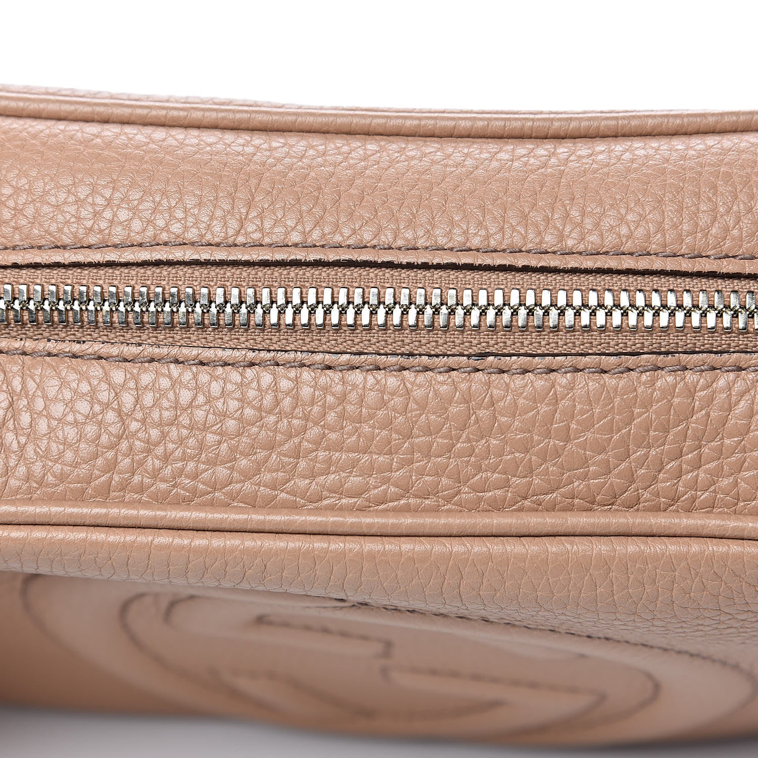 Gucci Pebbled Calfskin Small Soho Disco Bag Rose Beige 8 of 11