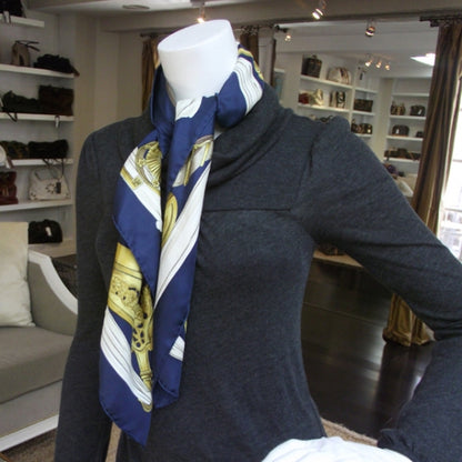Hermes Silk Scarf Etriers Stirrups 2 of 6