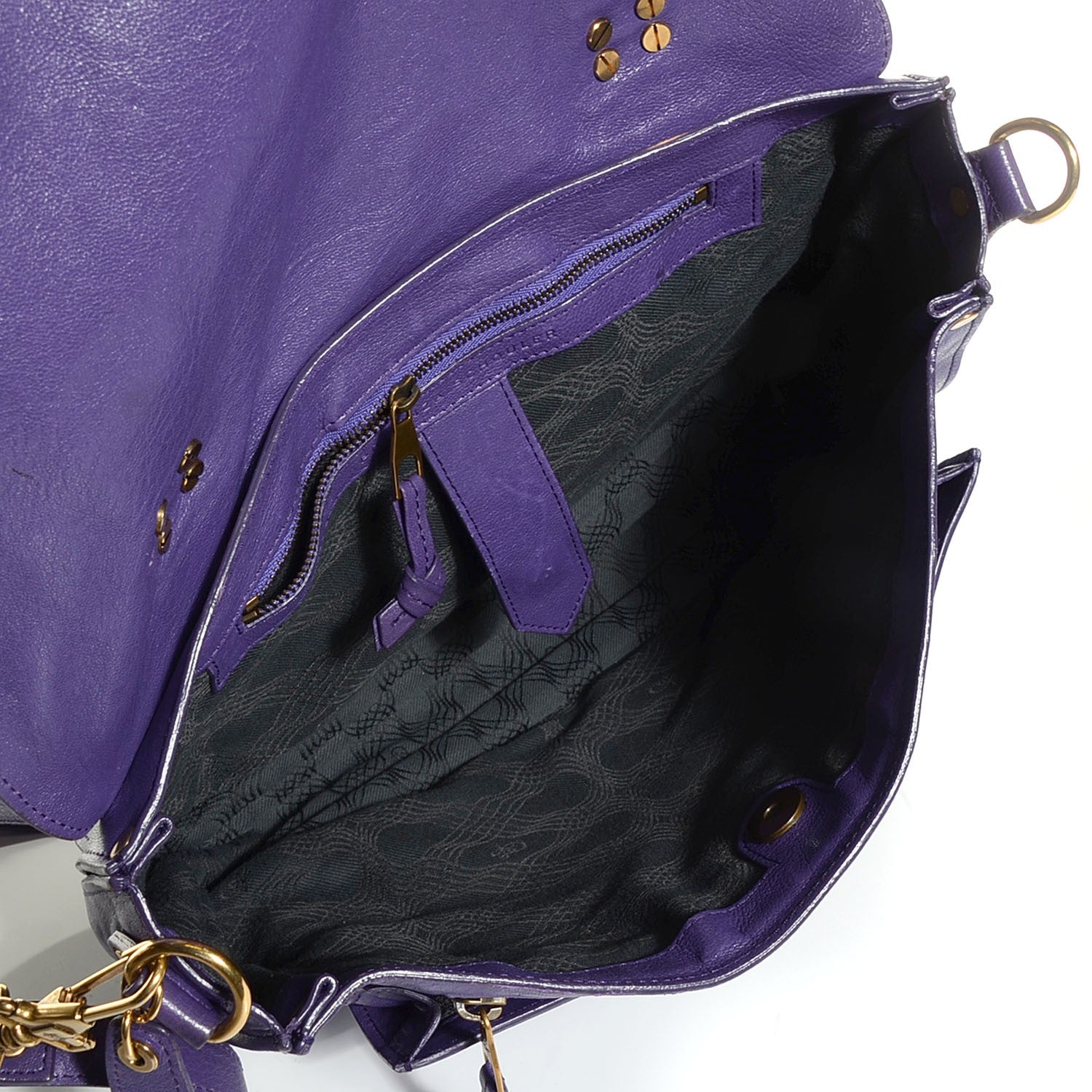 Proenza Schouler Lambskin Medium PS1 Satchel Violet 18 of 26