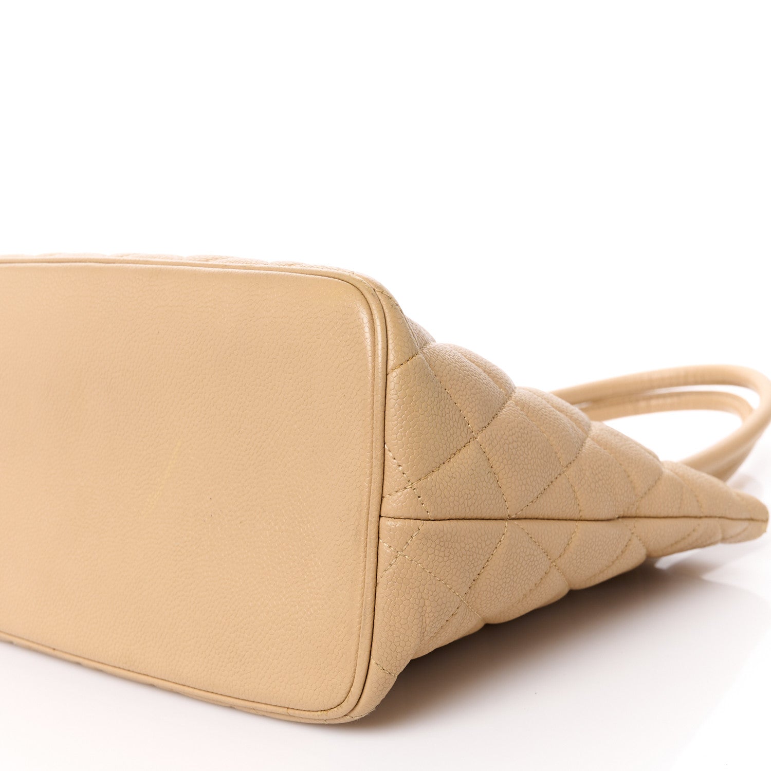 Chanel Caviar Quilted Medallion Tote Beige 10 of 13