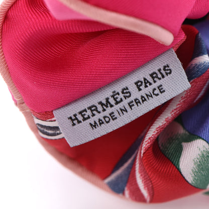 Hermes Silk Patchwork Claudia Scrunchie Multicolore 4 of 5