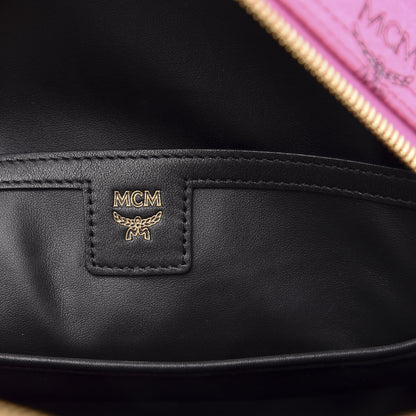 MCM Visetos Small Side Stud Stark Backpack Pink 5 of 9