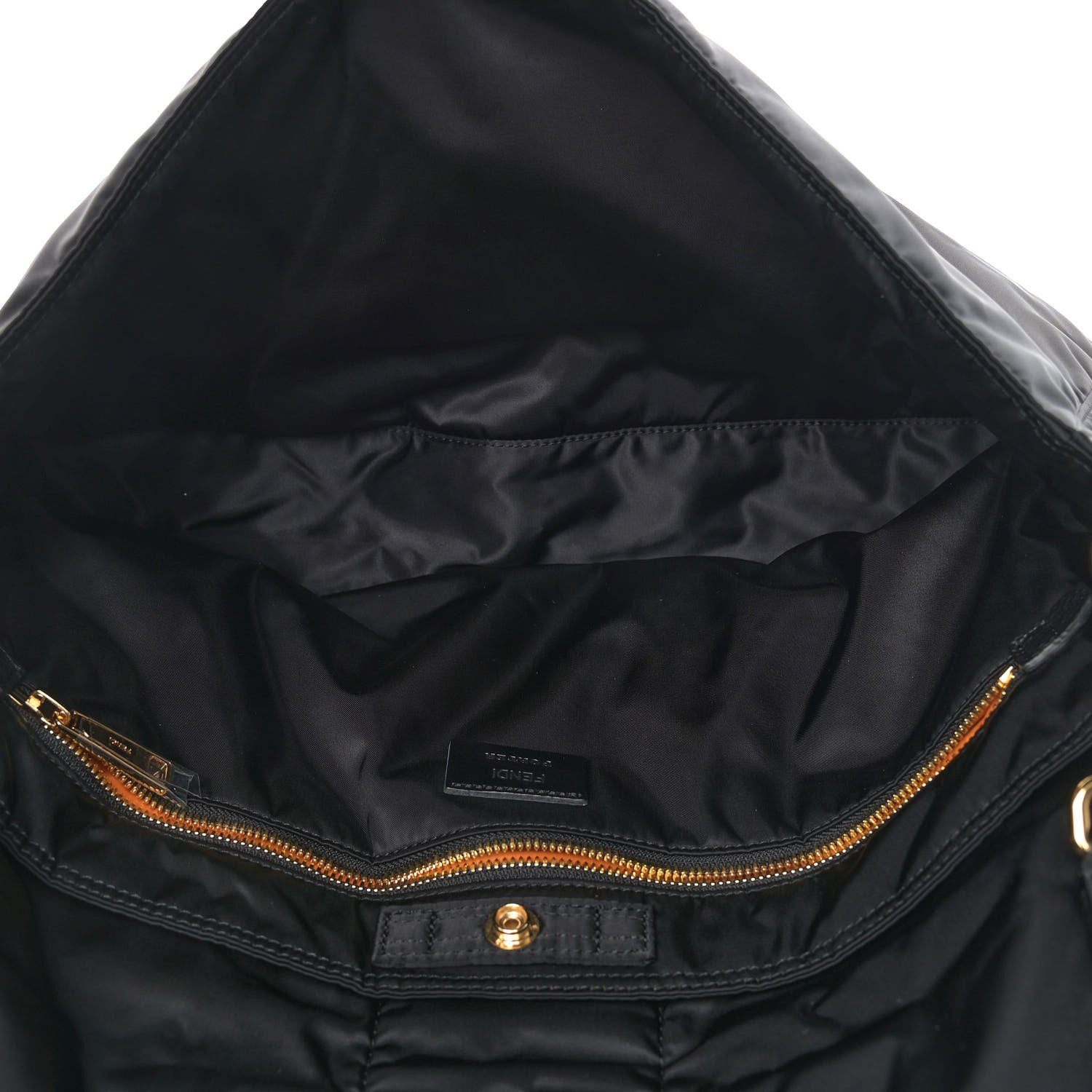 Fendi X PORTER Nylon XL Belt Baguette Bag Black 4 of 12