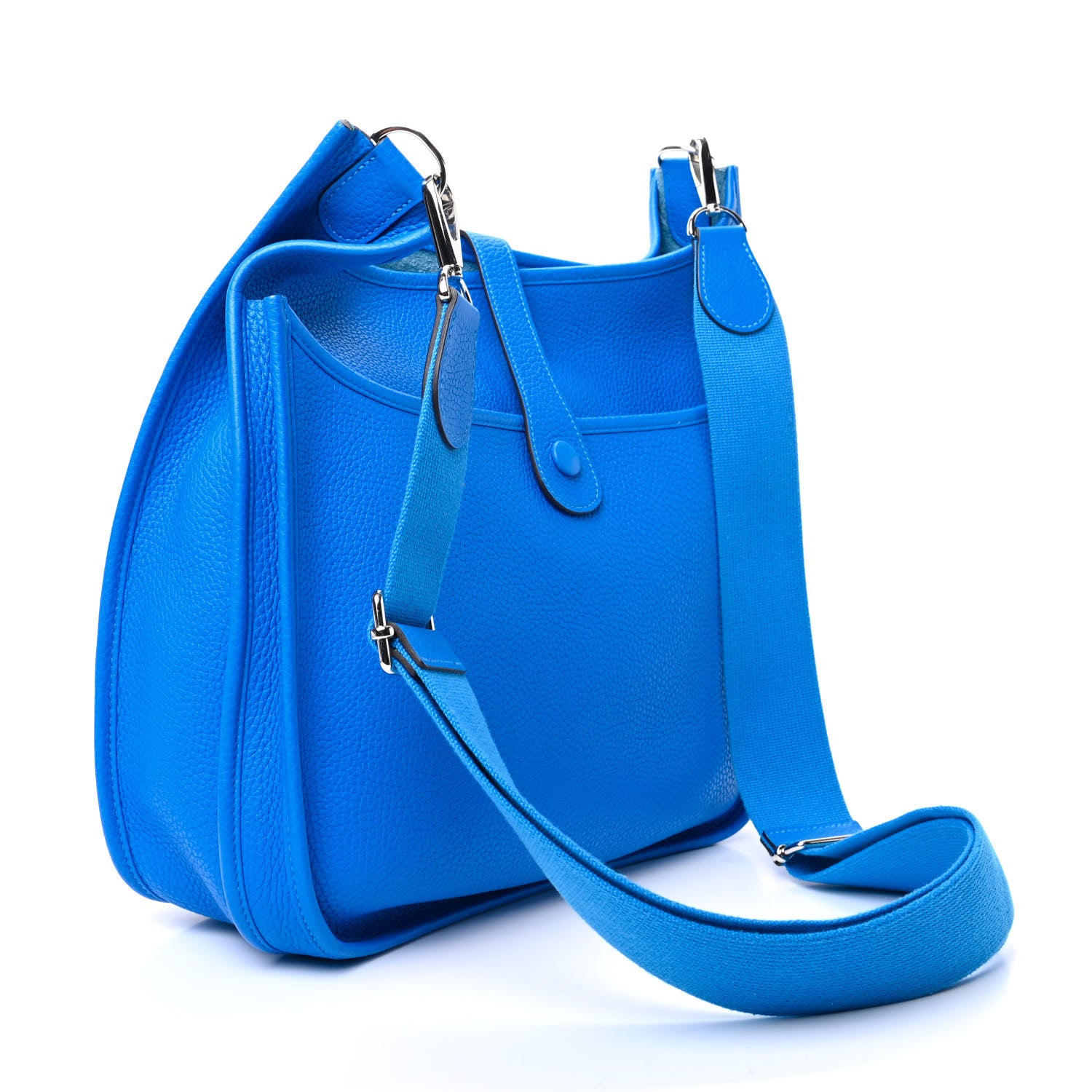 Hermes Taurillon Clemence Evelyne III GM Bleu Hydra 3 of 9