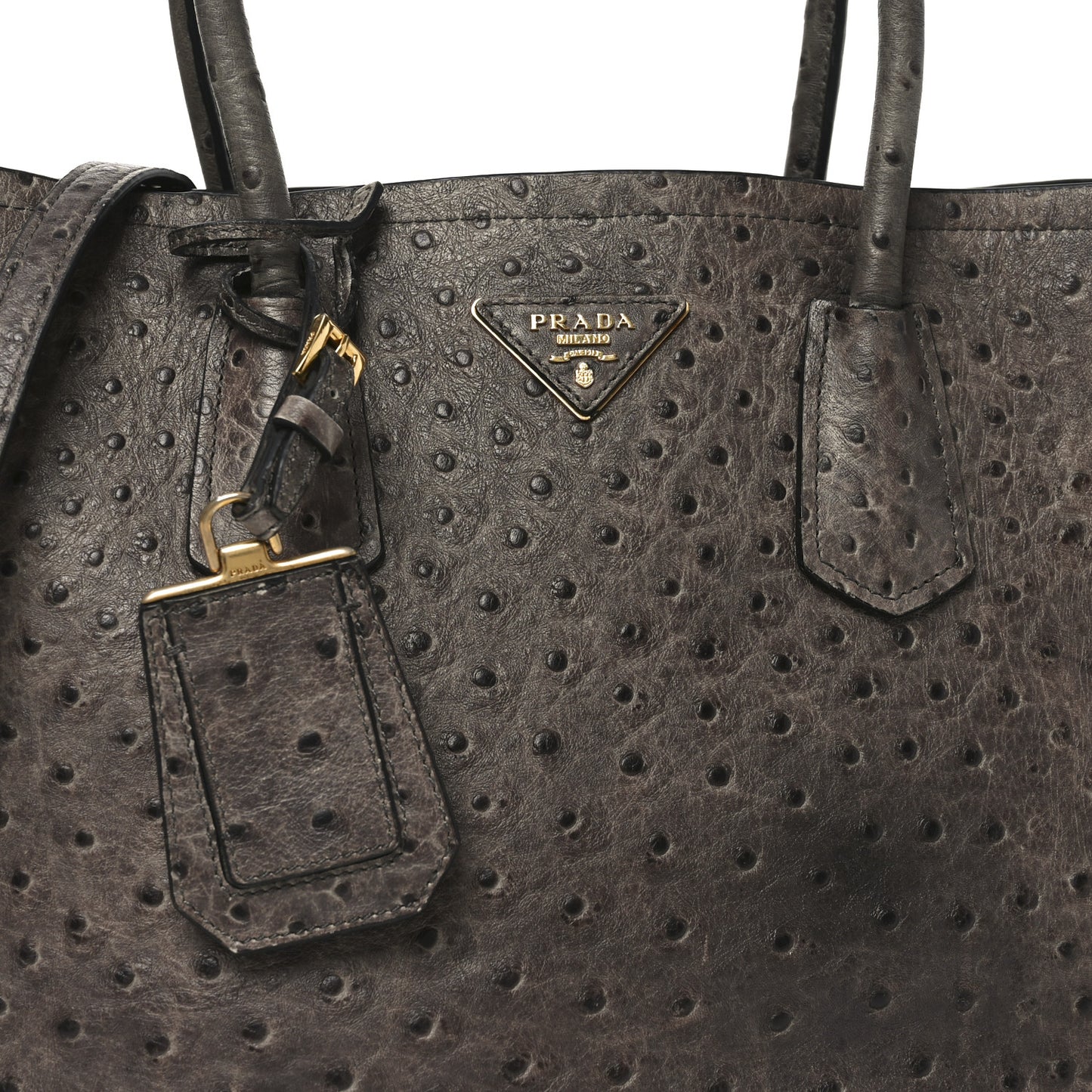 Ostrich Double Bag Grey