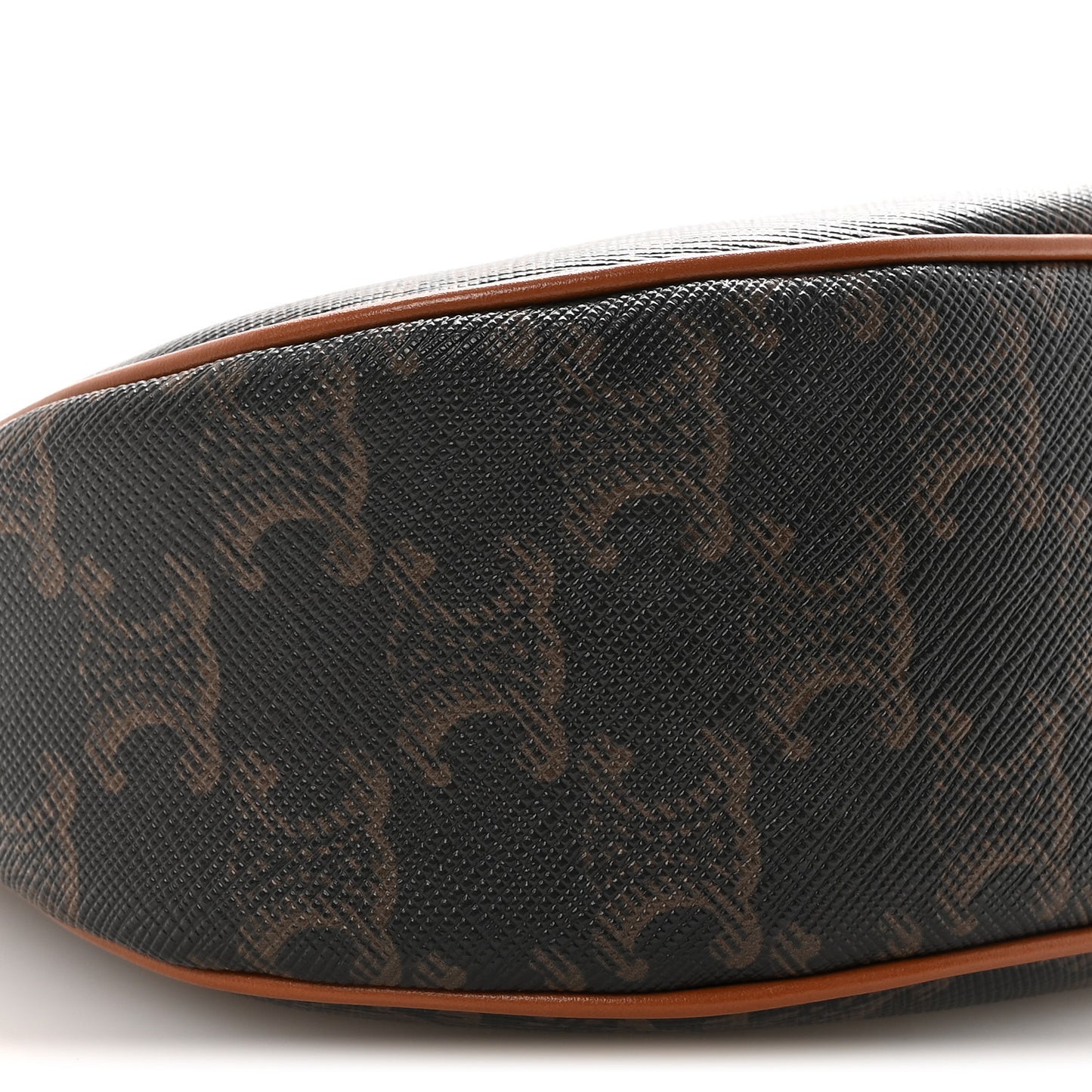 Triomphe Canvas Calfskin Ava Shoulder Bag Tan