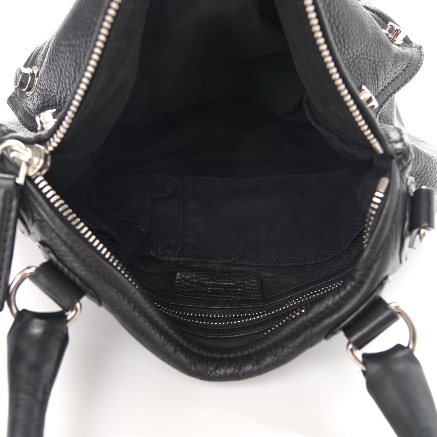 Givenchy Pebbled Calfskin Medium Bolt Stud Pandora Black 4 of 11