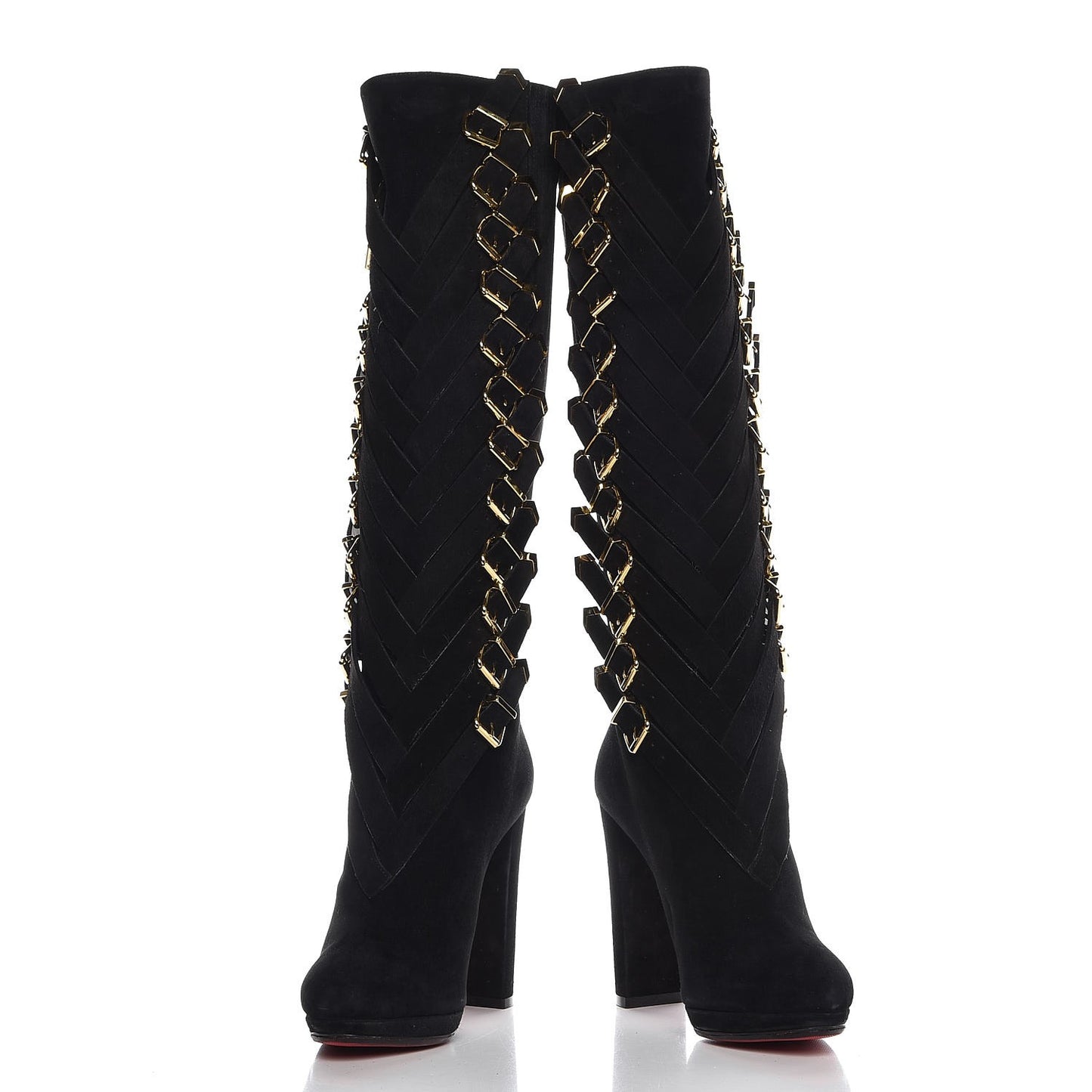 Suede Lady Troop 120 Tall Boots 39 Black