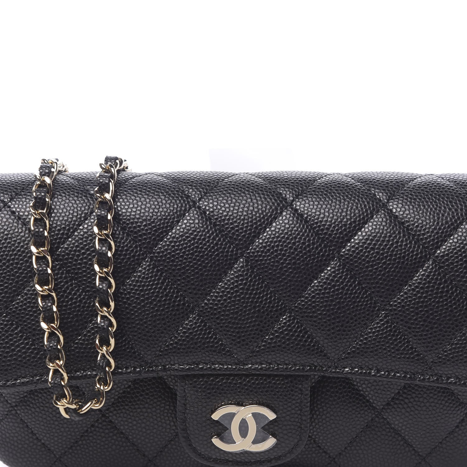 Chanel Caviar Quilted Glasses Case With Chain Black 11 of 12