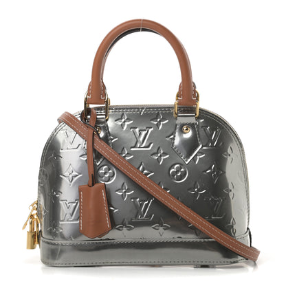 Louis Vuitton Vernis Alma BB Gris Metal 1 of 11
