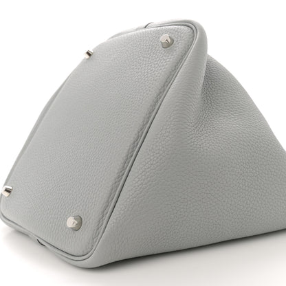 Hermes Taurillon Clemence Picotin Lock 22 MM Bleu Pale 10 of 11