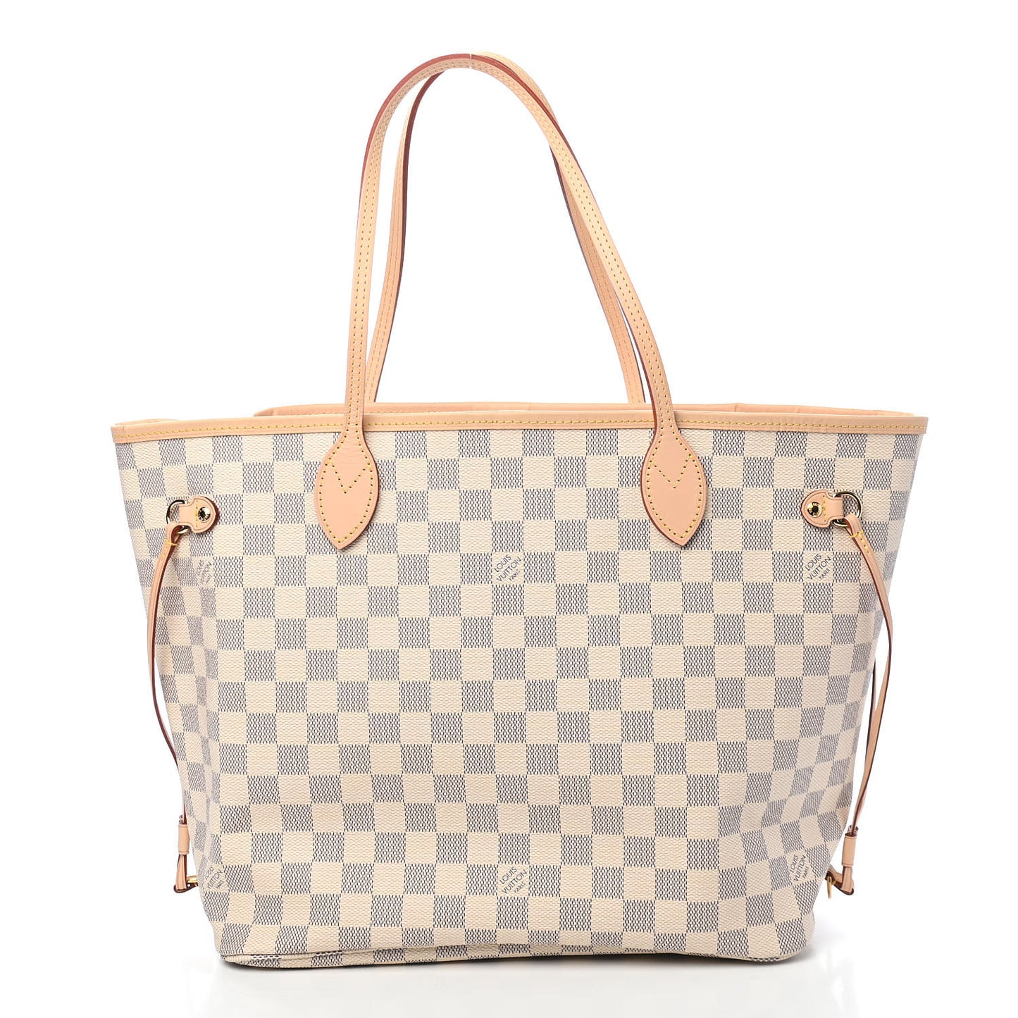 Damier Azur Neo Neverfull MM Rose Ballerine
