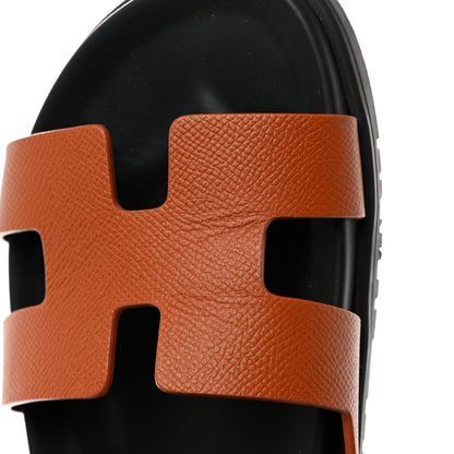 Hermes Epsom Womens Chypre Sandals 38 Natural 9 of 11