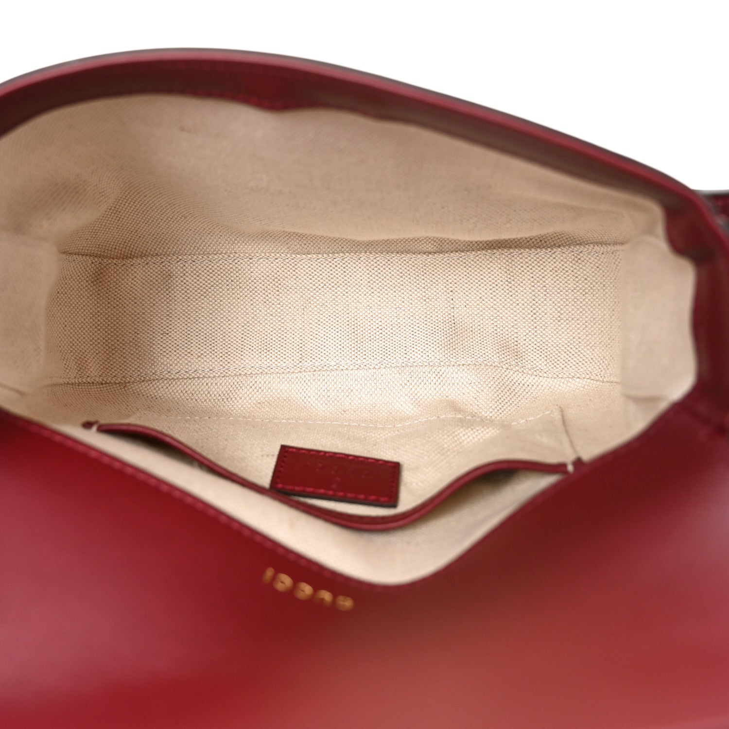 Gucci GG Supreme Monogram Horsebit 1955 Soft Small Shoulder Bag Beige Ebony Rosso Ancora 5 of 10