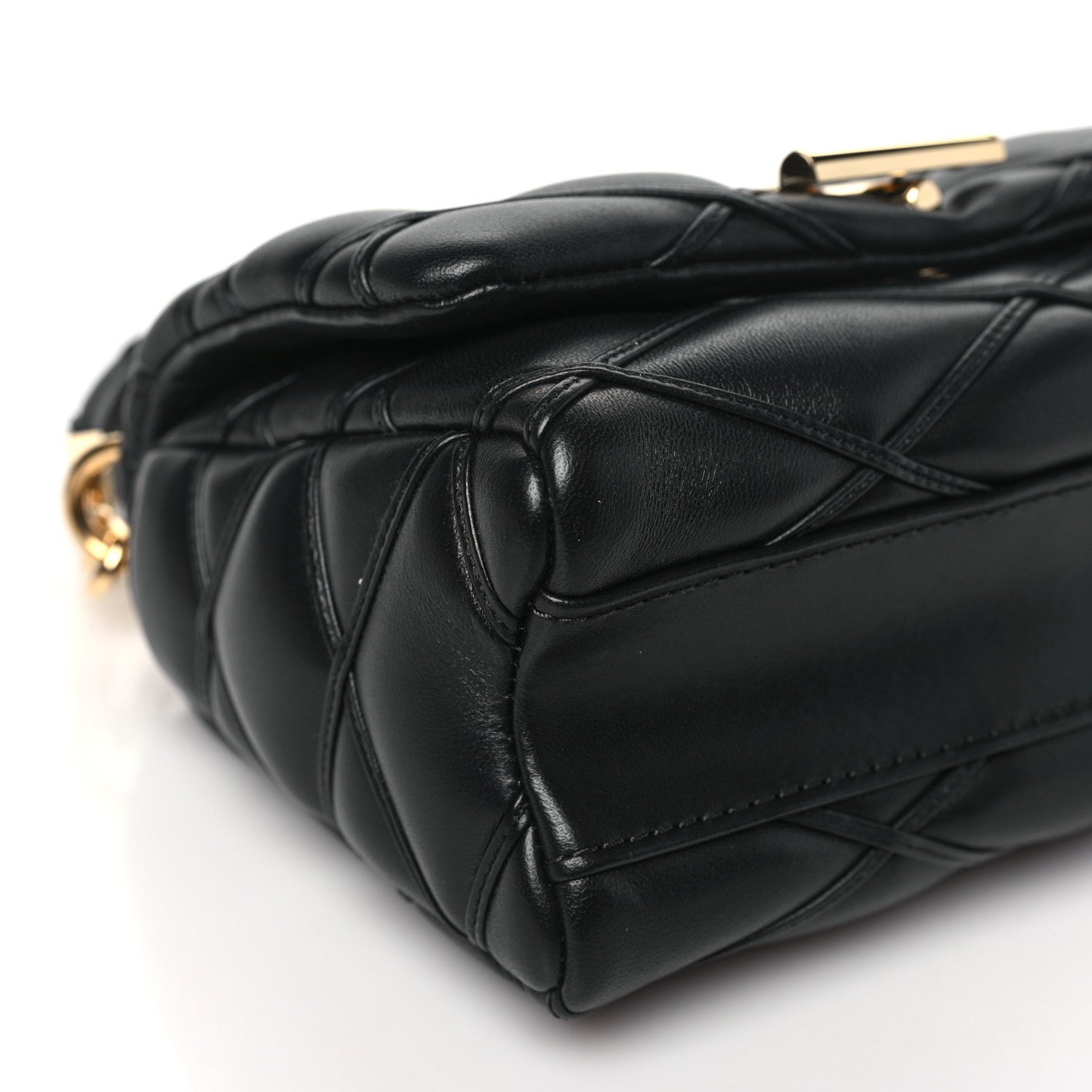 Louis Vuitton Lambskin Malletage GO-14 PM NM Black 8 of 9
